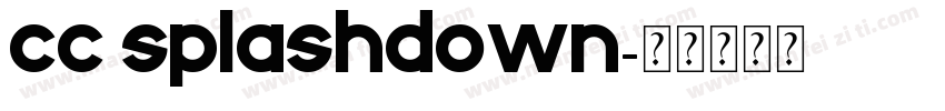 cc splashdown字体转换